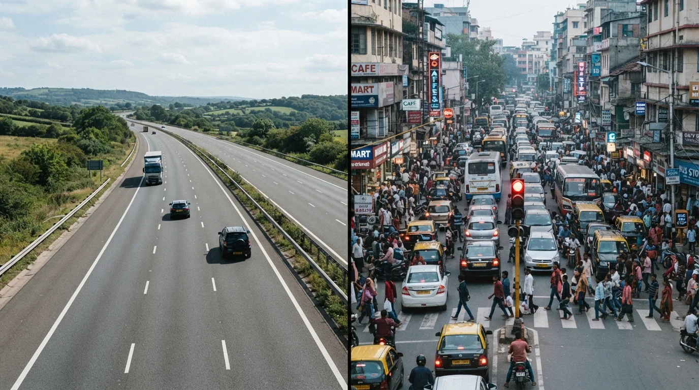 Motorway Driving vs. Urban Roads: How Your Risk Profile Changes