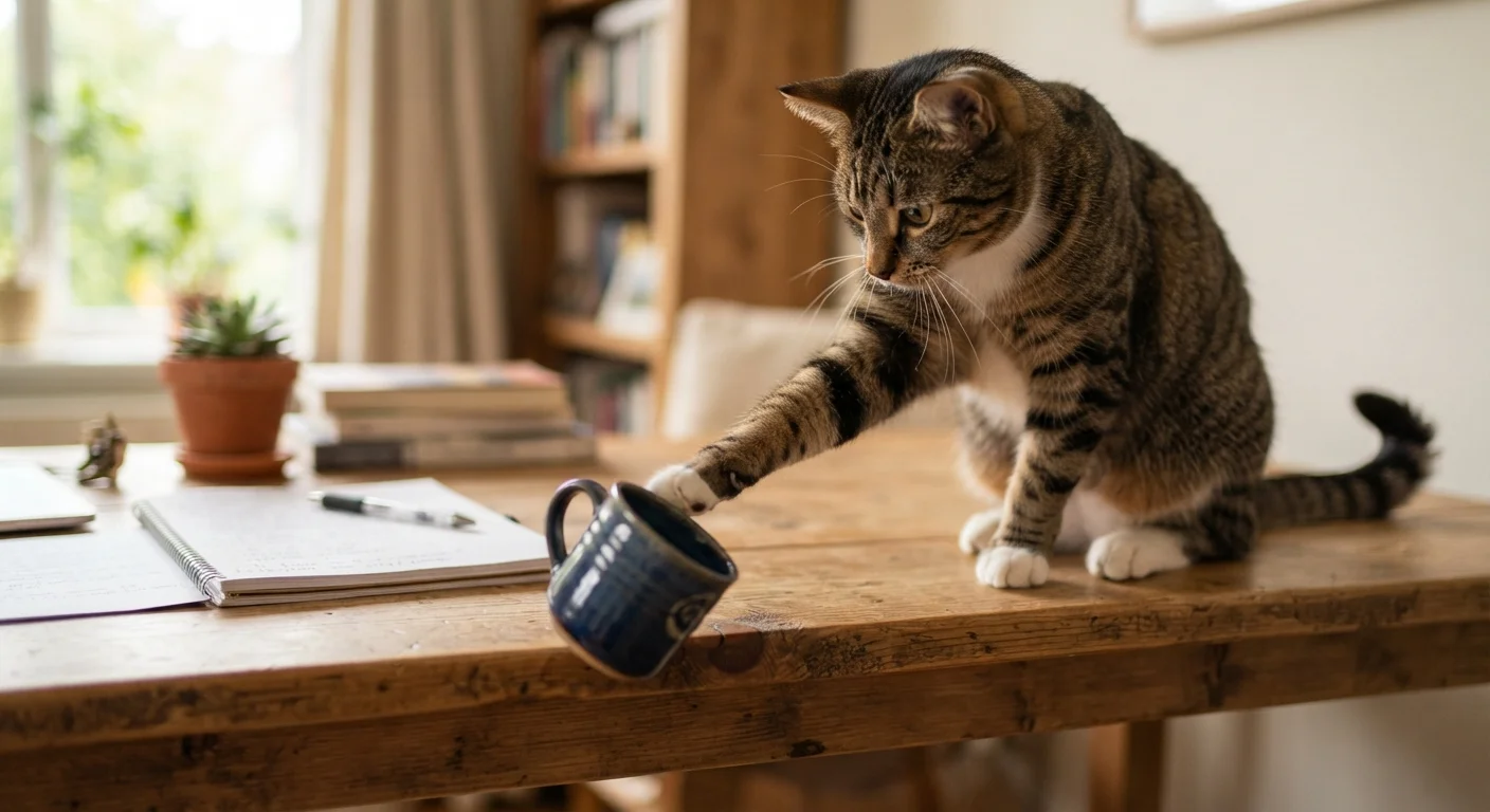 Why Cats Knock Things Over — and What It Actually Means
